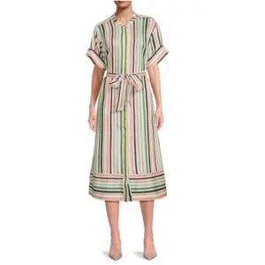 Nautica Colorful Striped Midi Dress